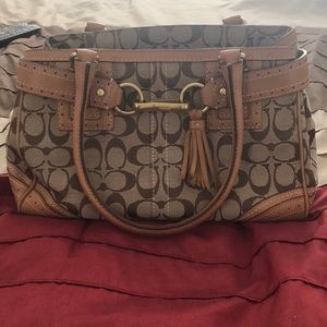 Beige Coach bag